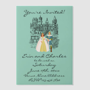 Mittelalterliche Fantasy-Hochzeitseinladungen in G