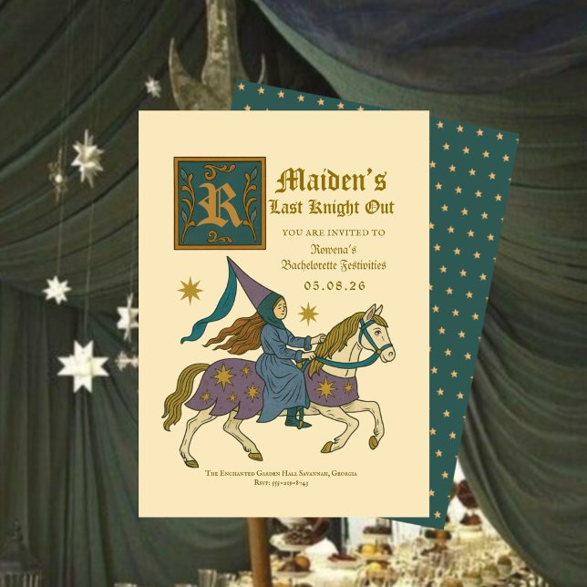 Mittelalterliche Fantasy  "Letzter Ritter Junggese Einladung (Von Creator hochgeladen)