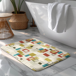 Mittelalterliche farbenfrohe moderne geometrische  badematte