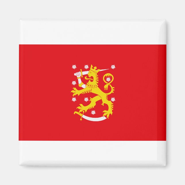 Mittelalterliche Flagge Finnlands Magnet (Vorne)