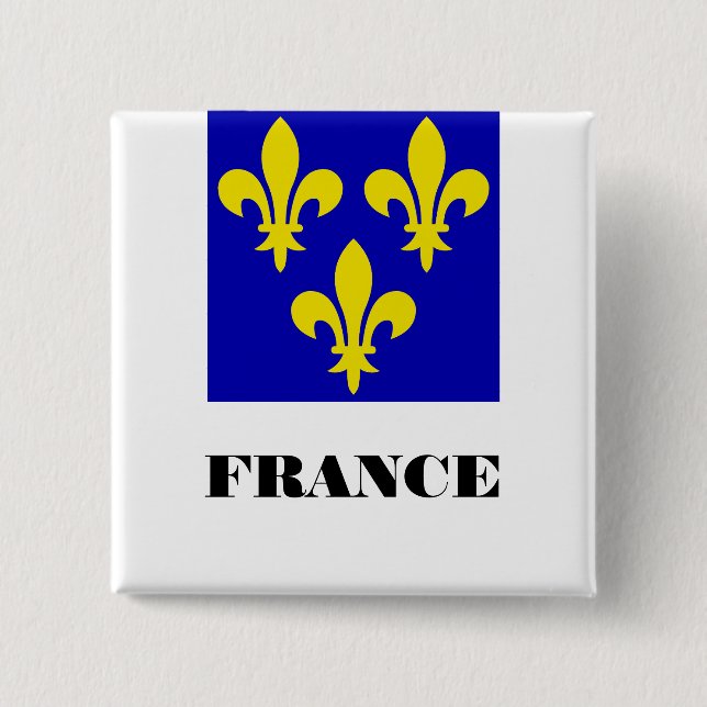 Mittelalterliche französische königliche Standarte Button (Vorderseite)