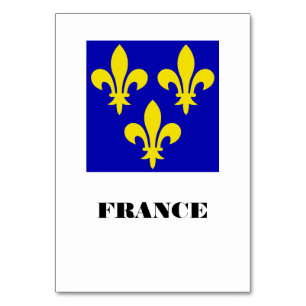 Mittelalterliche französische königliche Standarte Tischnummer