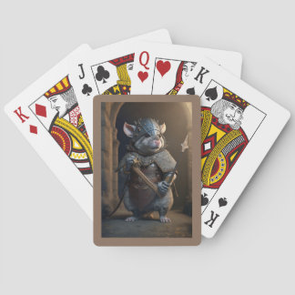 Mittelalterliche Gladiator Rat Spielkarten