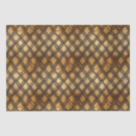 MITTELALTERLICHE GOLD-HOLZMETALL-DEKUPATION SEIDENPAPIER