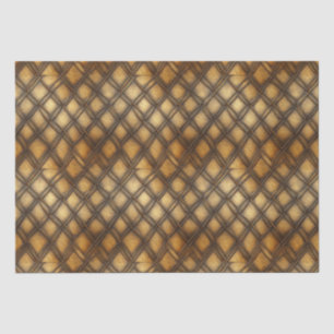MITTELALTERLICHE GOLD-HOLZMETALL-DEKUPATION SEIDENPAPIER