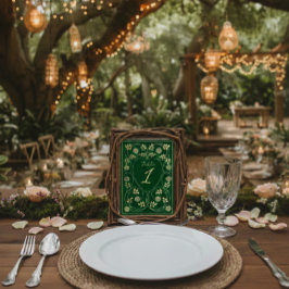 Mittelalterliche Goldflorenkärte und Hochzeit mit  Tischnummer