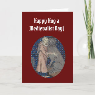 Mittelalterliche Grußkarte Karte