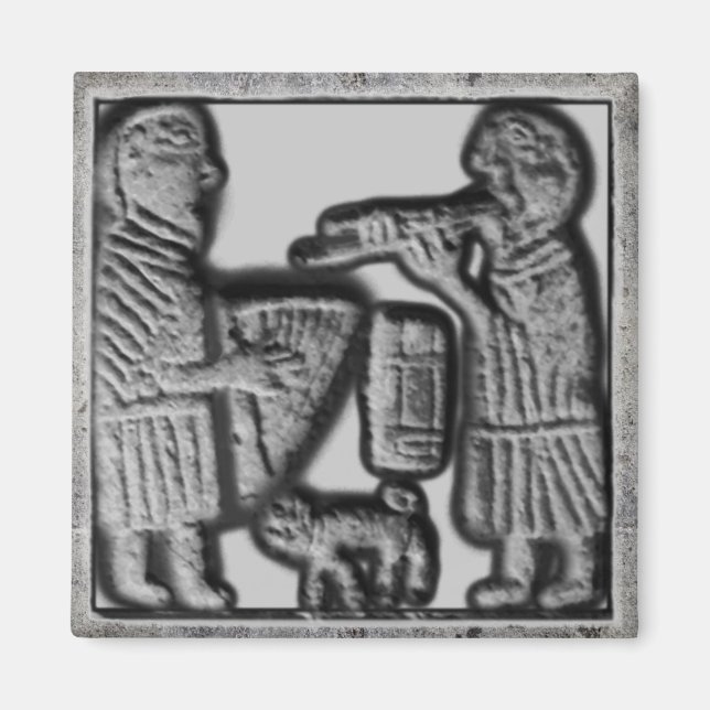 Mittelalterliche Harfe und Rohre mit Kat Magnet (Vorne)