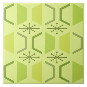 Mittelalterliche Hexagons Chartreuse Fliese