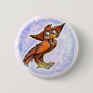 mittelalterliche Hibou Button