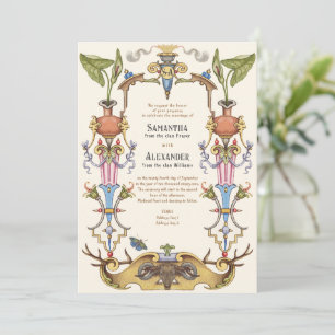 Mittelalterliche Hochzeit der Renaissance im Mitte Einladung