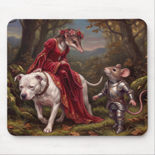 Mittelalterliche Holzland-Quest der Maus Mousepad