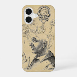 Mittelalterliche Illustration des menschlichen Den iPhone 16 Hülle