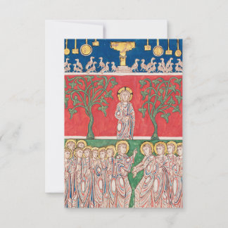 Mittelalterliche Jesus-Christus-Heiligenkarte | Pa Dankeskarte