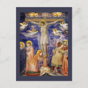 Mittelalterliche Karfreitagsszene Postkarte