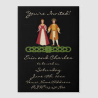 Mittelalterliche Keltische Hochzeit Rett Einladung