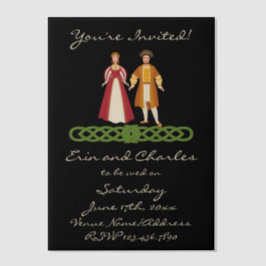 Mittelalterliche Keltische Hochzeit Rett Einladung