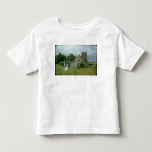 Mittelalterliche Kirche und Kirchhof Kleinkind T-shirt