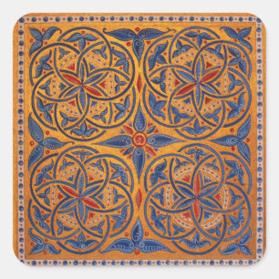 Mittelalterliche Kreise Quadratischer Aufkleber