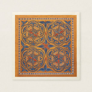 Mittelalterliche Kreise Serviette