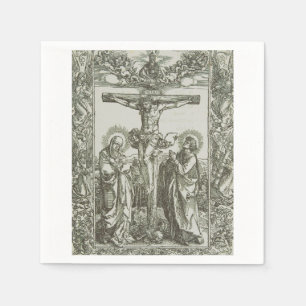 mittelalterliche Kreuzigung Jesu Christi Serviette