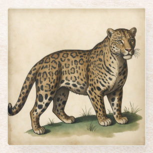 Mittelalterliche Kunst Glasuntersetzer