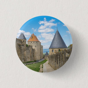 Mittelalterliche Mauern von Carcassonne Button