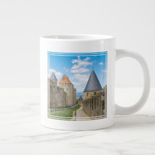Mittelalterliche Mauern von Carcassonne Jumbo-Tasse