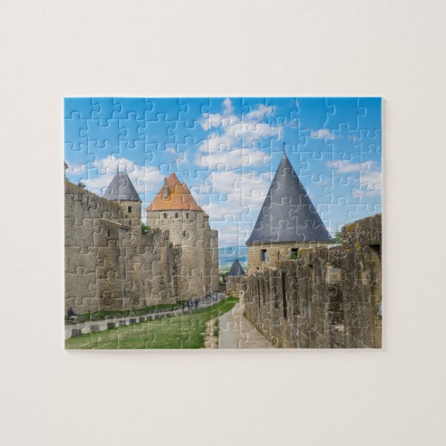 Mittelalterliche Mauern von Carcassonne Puzzle (Horizontal)
