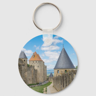 Mittelalterliche Mauern von Carcassonne Schlüsselanhänger