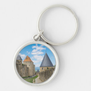 Mittelalterliche Mauern von Carcassonne Schlüsselanhänger