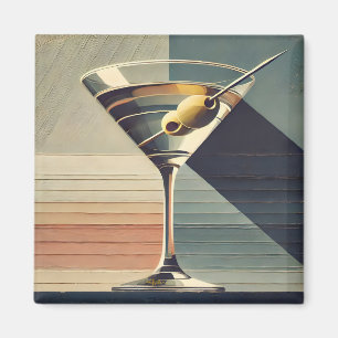 Mittelalterliche Moderne 2 Live Martini Cocktail S Magnet