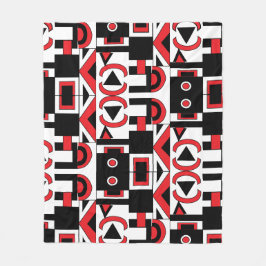 Mittelalterliche moderne Abstrakt Geometrie Fleecedecke