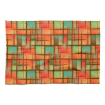 Mittelalterliche Moderne Abstrakte Karierte blaugr