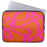 Mittelalterliche moderne Abstrakte Linien Orange u