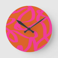 Mittelalterliche moderne Abstrakte Linien Orange u