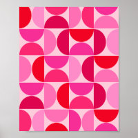 Mittelalterliche moderne Abstrakte Muster rosa und
