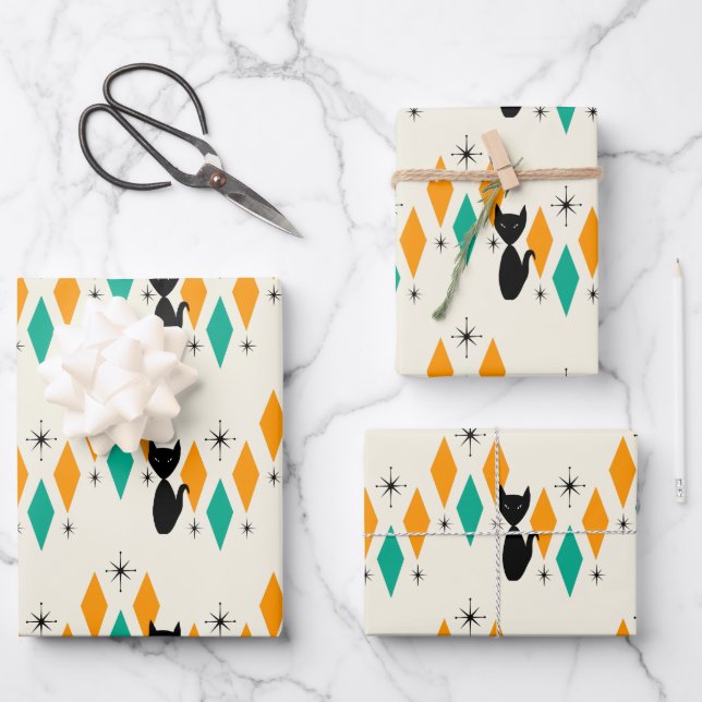 Mittelalterliche moderne atomare Sternexplosionen  Geschenkpapier Set (Vorderseite)