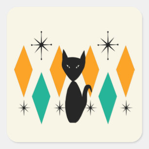 Mittelalterliche moderne atomare Sternexplosionen  Quadratischer Aufkleber