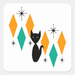 Mittelalterliche moderne atomare Sternexplosionen  Quadratischer Aufkleber