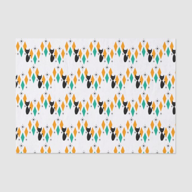 Mittelalterliche moderne Atomdiamanten-Sternexplos Seidenpapier (Vorderseite)