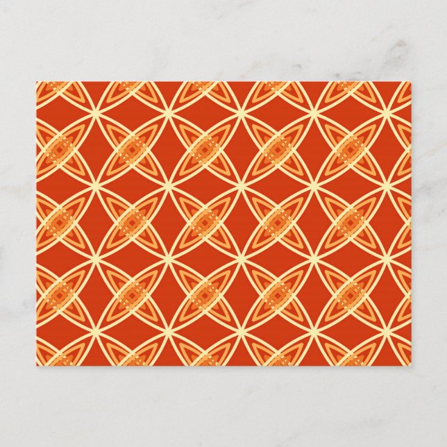 Mittelalterliche moderne Atomdruckerei - Mandarin  Postkarte (Vorderseite)