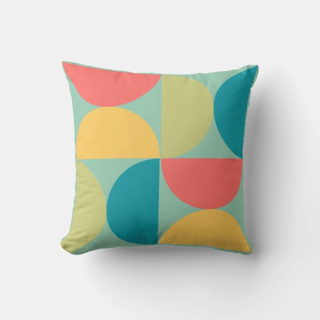 Mittelalterliche Moderne Bittersüße Senf und Olive Kissen (Vorderseite)