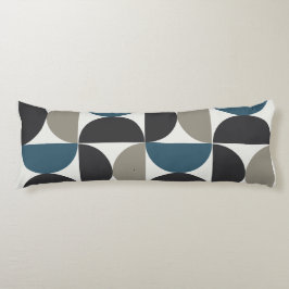 Mittelalterliche Moderne Blaugraue Gunmetall Seitenschläferkissen