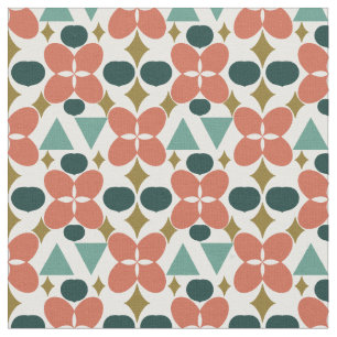 Mittelalterliche moderne Blume Diamantmuster Stoff