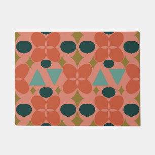 Mittelalterliche moderne Blume Diamond Coral Fußmatte