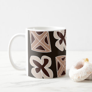 Mittelalterliche moderne, blumengeometrische Struk Kaffeetasse