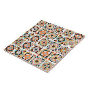 Mittelalterliche moderne Boho-Mosaik Fliese