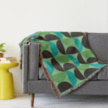 Mittelalterliche Moderne Braun Grün und Türkis