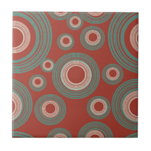 Mittelalterliche Moderne Circle Red Fliese